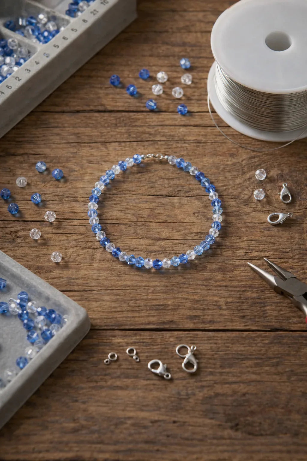 Sapphire Ombre Crystal Jewelry - Strung Together