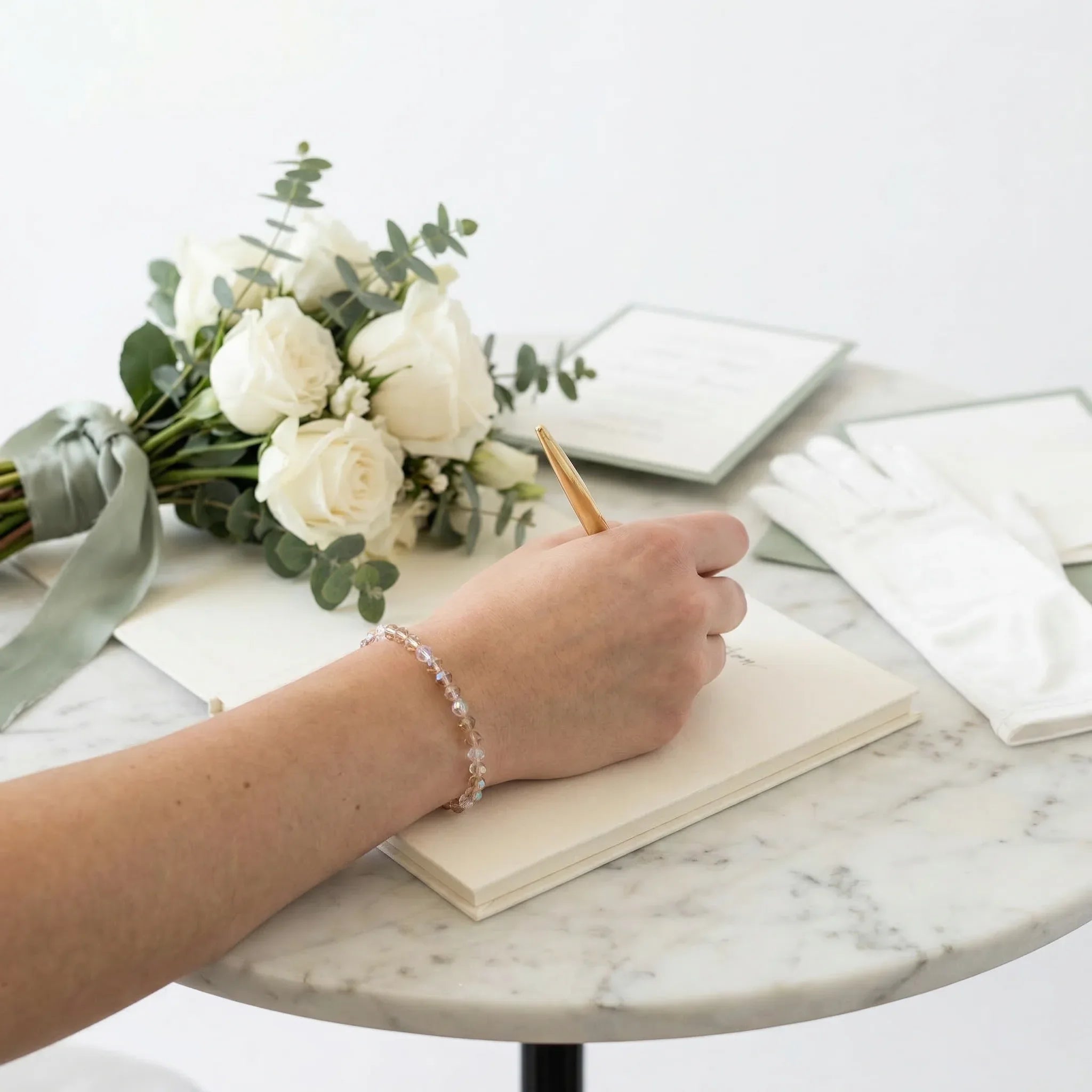 Champagne, Rose & Crystal Sparkle Jewelry - Strung Together