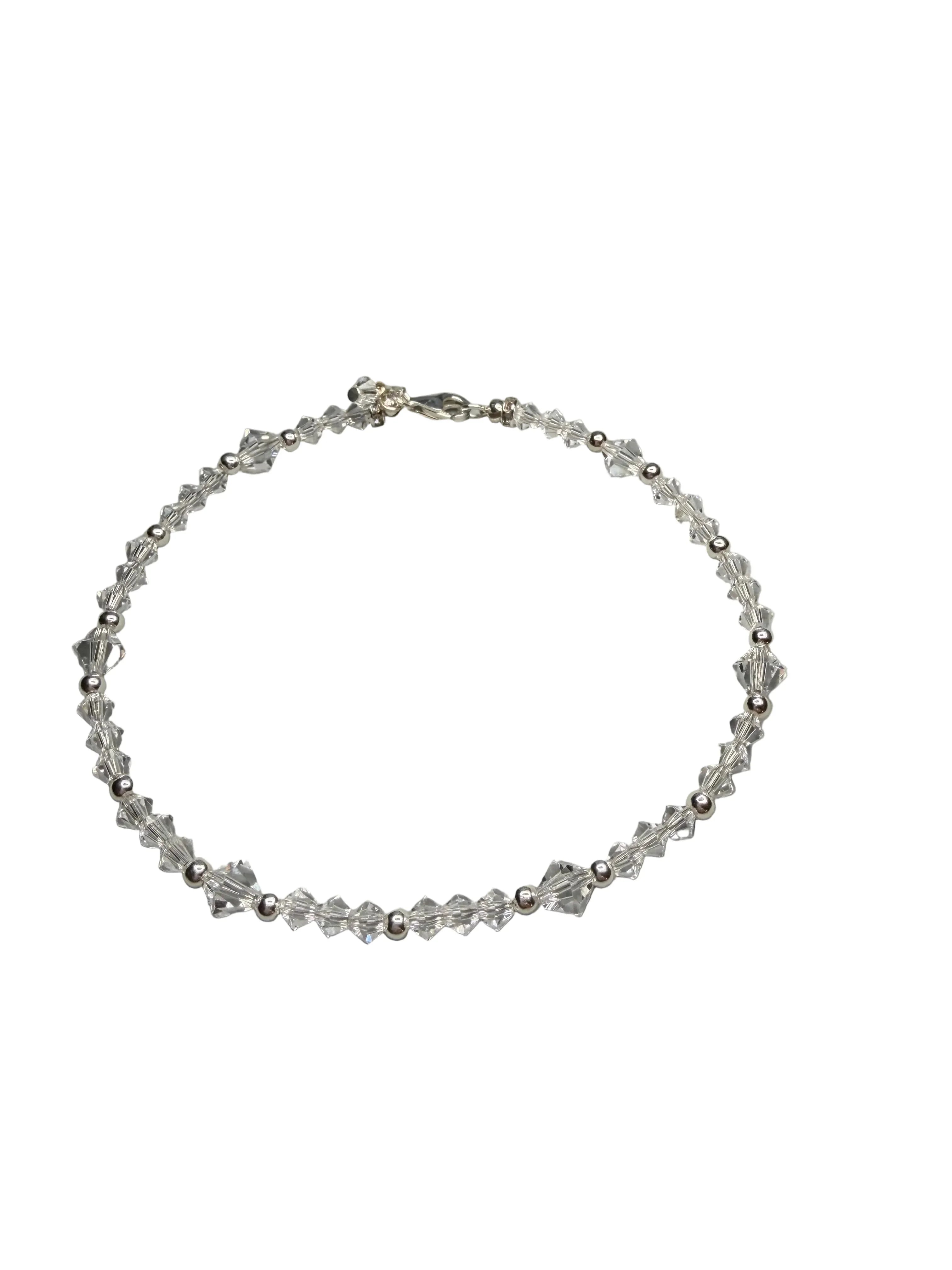 Clear Crystals with Silver Accents Jewelry - Strung Together