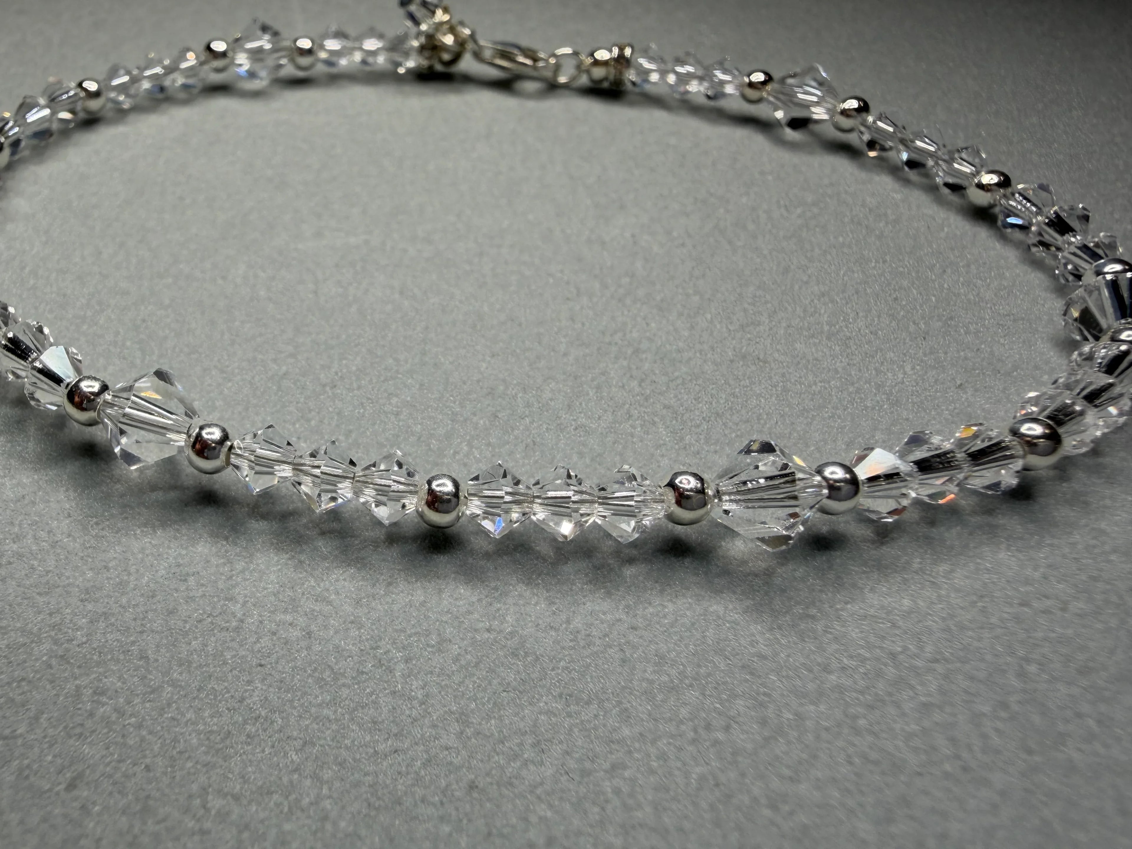 Clear Crystals with Silver Accents Jewelry - Strung Together