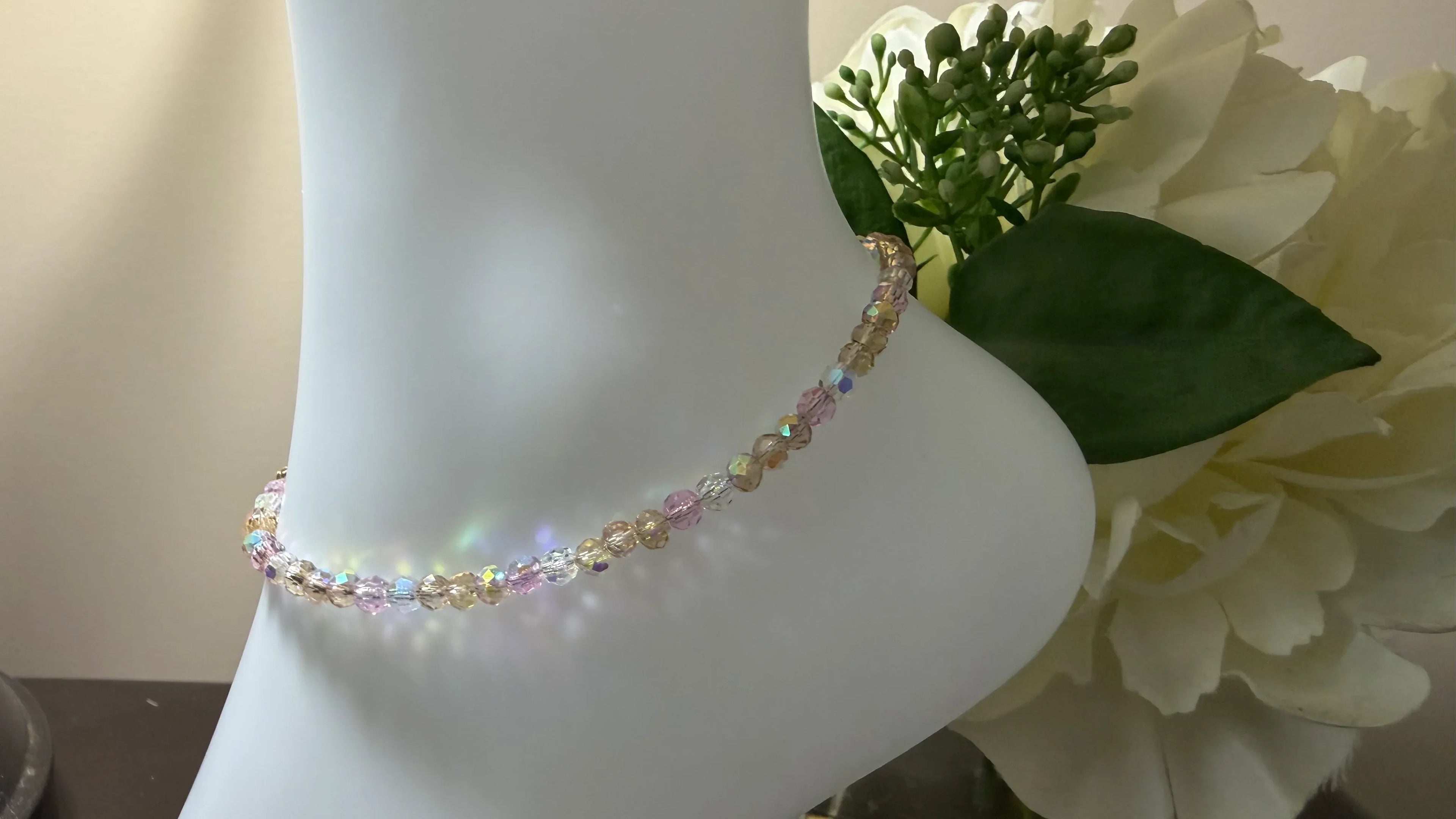 Champagne, Rose & Crystal Sparkle Jewelry - Strung Together