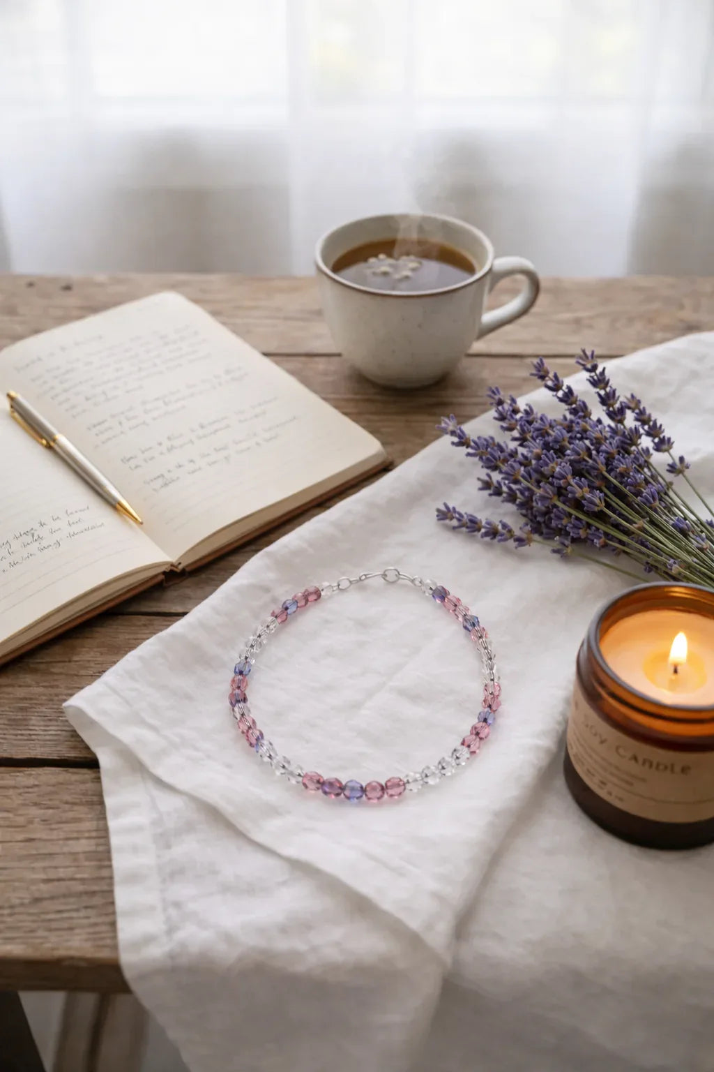 Amethyst Ombre Crystal Jewelry - Strung Together
