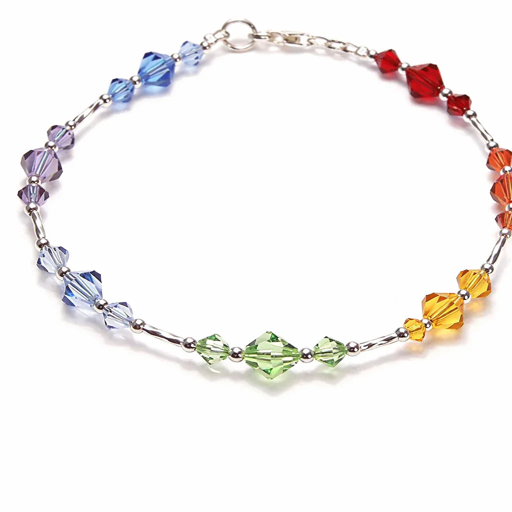 Rainbow with Silver Accents Jewelry - Strung Together