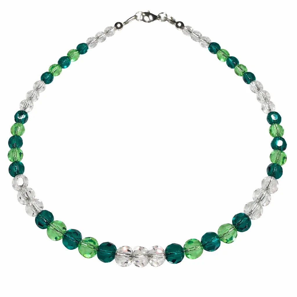 Emerald Ombre Crystal Jewelry - Strung Together