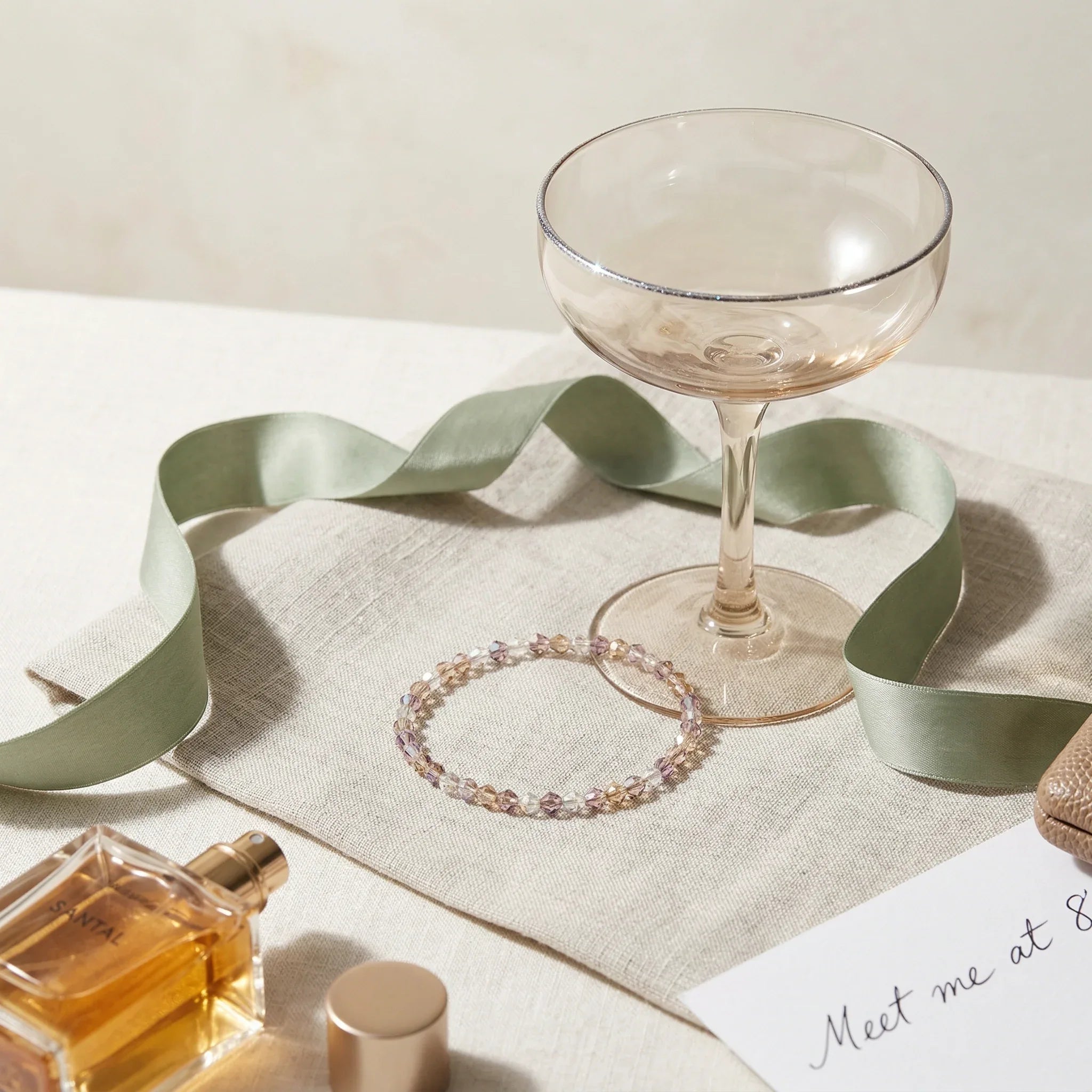 Champagne, Amethyst & Crystal Sparkle Jewelry - Strung Together