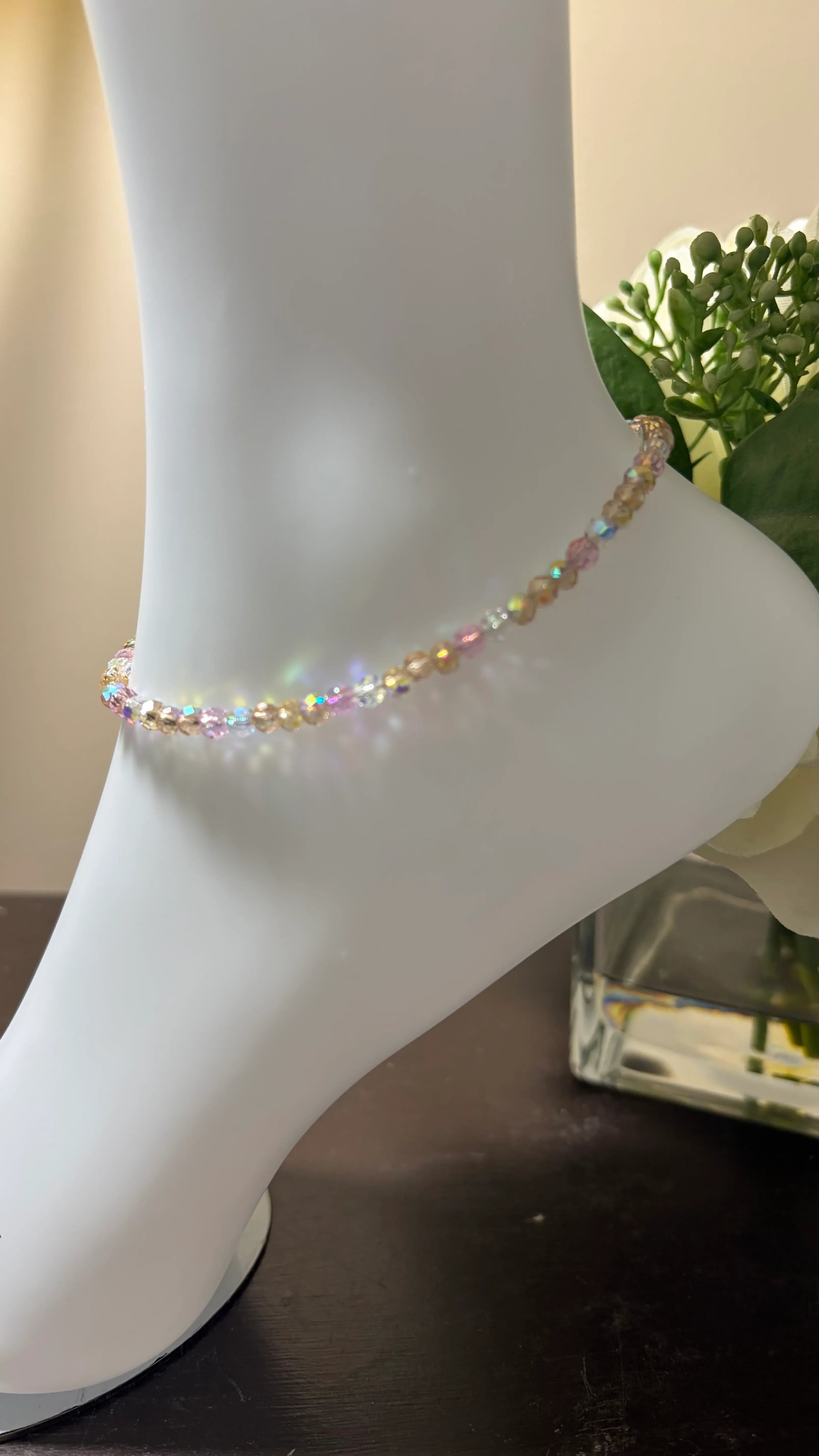 Champagne, Rose & Crystal Sparkle Jewelry - Strung Together