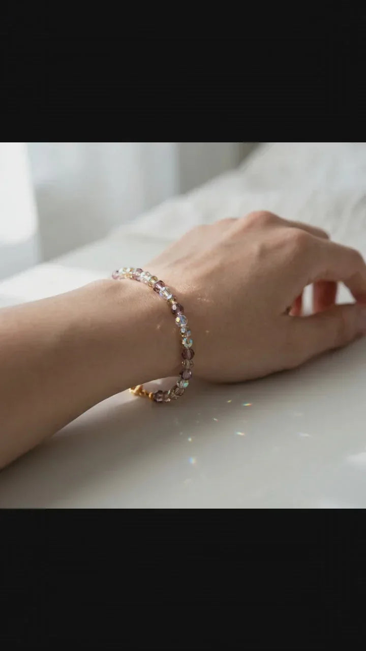 Champagne, Amethyst & Crystal Sparkle Jewelry - Strung Together