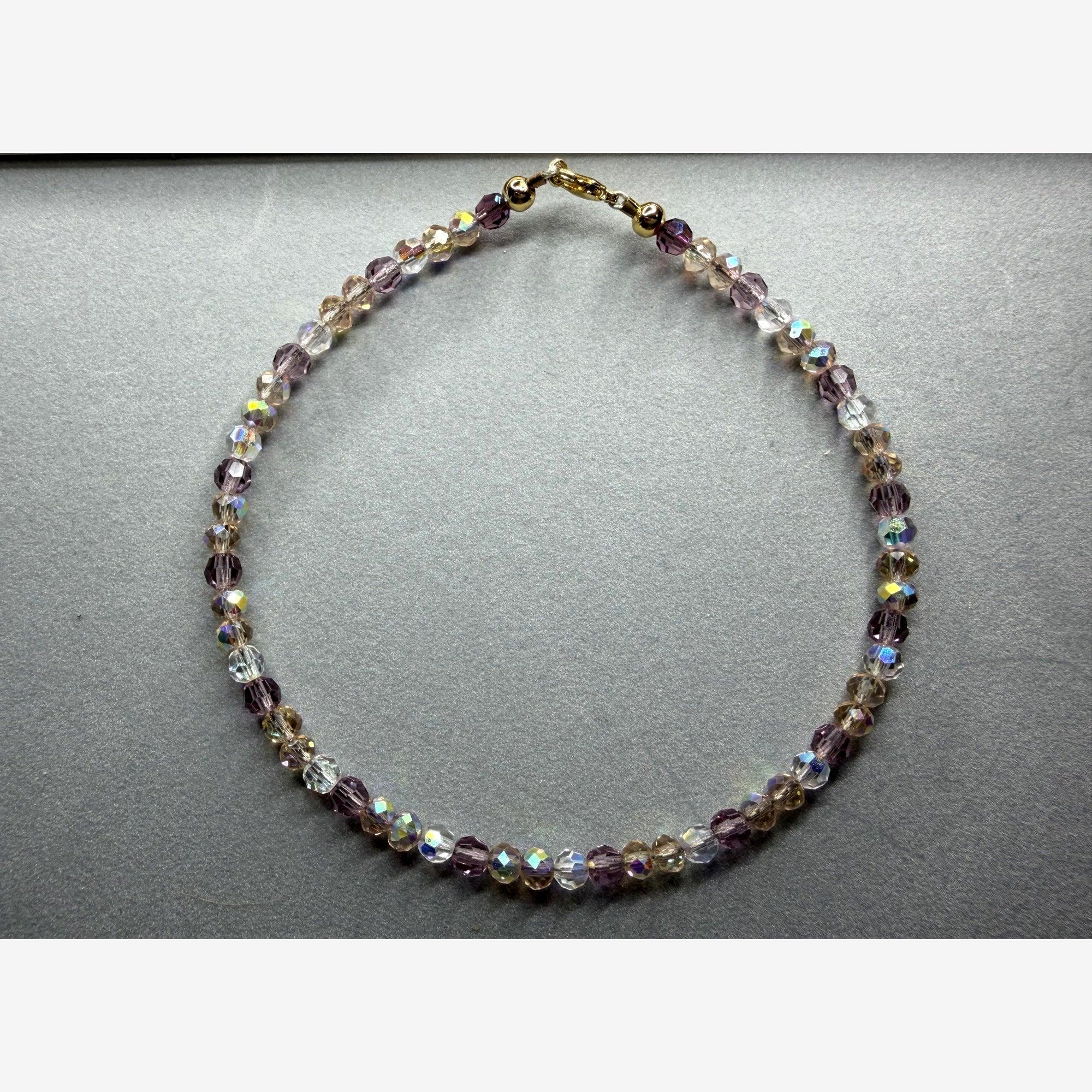 Champagne, Amethyst & Crystal Sparkle Jewelry - Strung Together