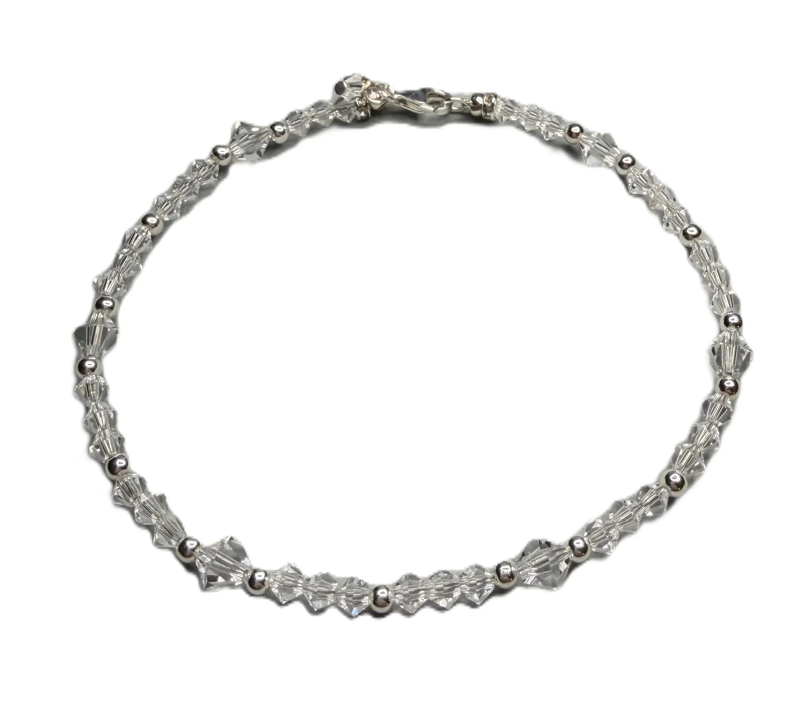 Clear Crystals with Silver Accents Jewelry - Strung Together